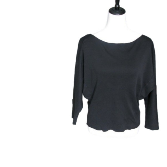 UNBRANDED Black Unfinished Seamed Top Size Medium - Picture 1 of 4